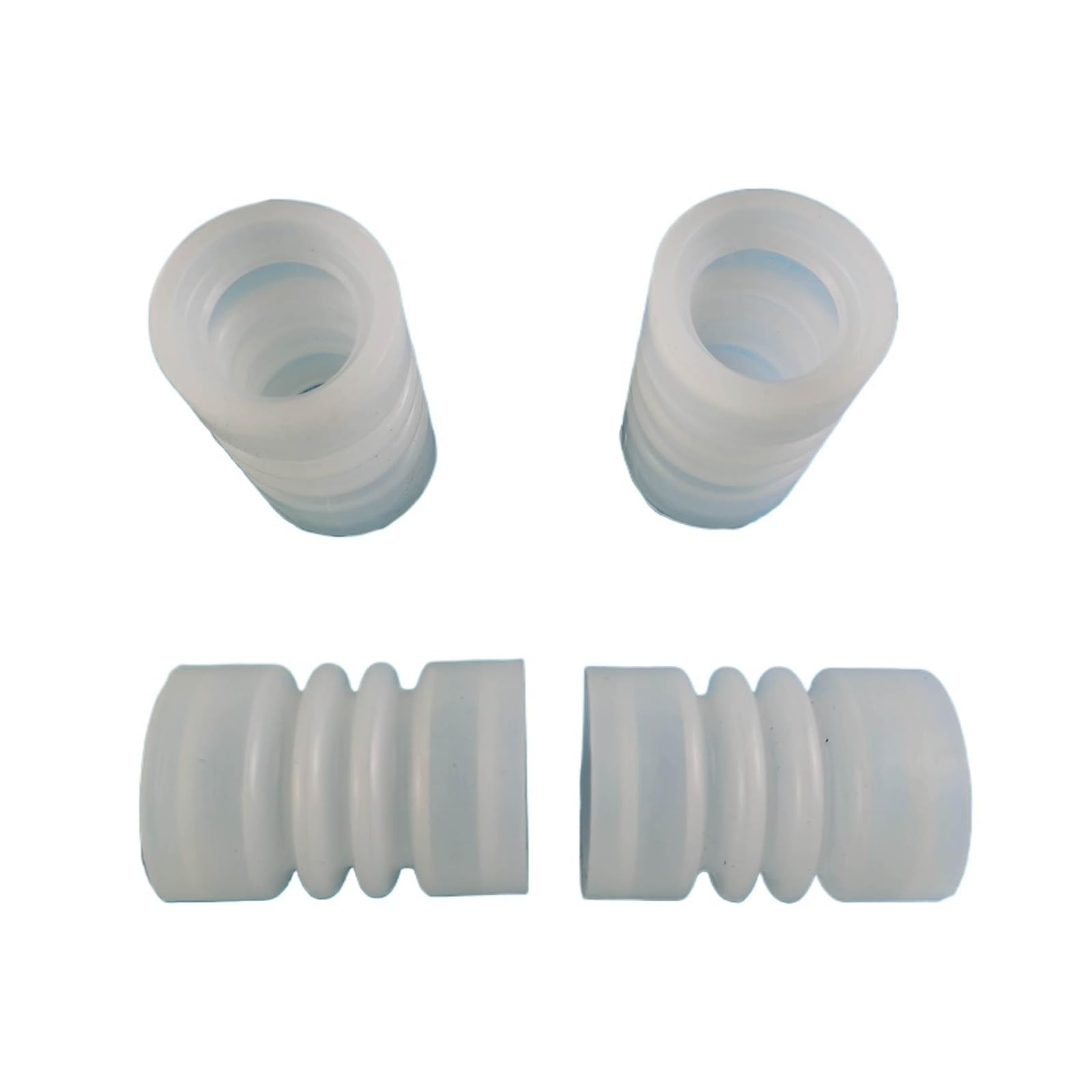 NieKe Compatible for Les Machines à crème glacée Molle, Bague d'étanchéité élastique de l'arbre de mélange, pièces de Rechange, Manchon ondulé Blanc, Accessoires 4 pièces