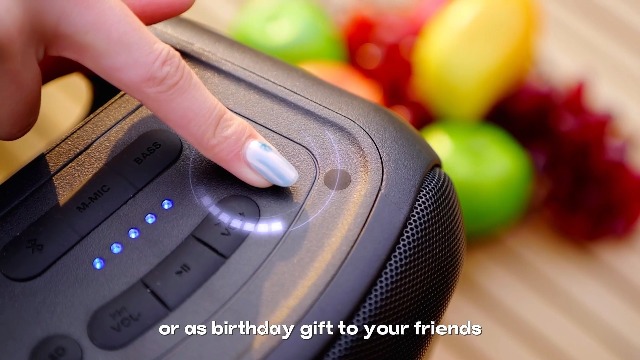 Altavoz Bluetooth Inalámbrico De 10 W De Potencia | Luces De Colores