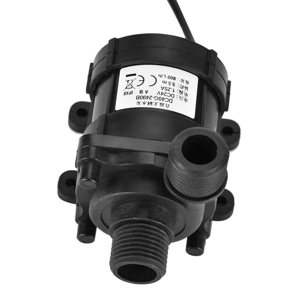 Pompa di circolazione dell'acqua senza spazzole DC 24 V, 800 l/h, per laghetti
