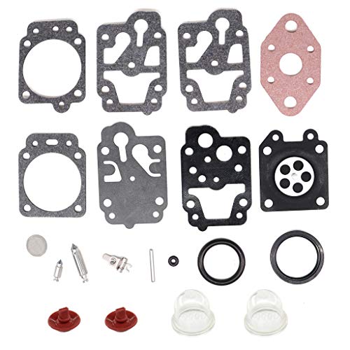 HURI Kit de réparation pour carburateur - Membrane d'amorçage - Clapet anti-retour pour débroussailleuse Timbertech MS52-2TL