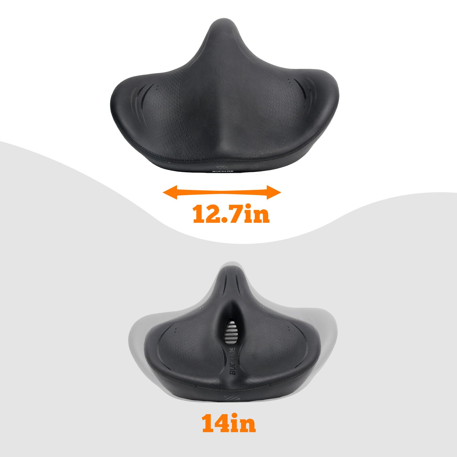 Coussin de selle de vélo extra large confortable pour homme et femme – Grand siège rembourré en mousse souple pour vélo d'appartement, peloton, vélo électrique, vélo stationnaire, vélo