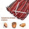 NQEUEPN 4pcs Baseball Lacing Needle, Handy Glove Shoelace Repair Kit Durable Reliable Leather Lacing Needle Precise Mitt Needle Curved Needles Tool for Softball Baseball Glove Relacing and Repair