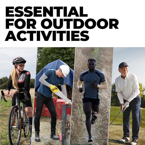 Image of Tough Outdoors UV Arm Sleeves for Men Women - Sun Protection Sleeves - Compression Golf Baseball Cooling Tattoo Arm Sleeve