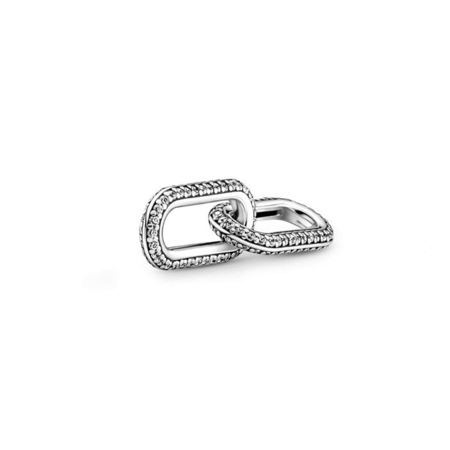 PANDORA ME Styling Pavé Double Link Dangle Charm - Compatible ME Bracelets & Necklaces