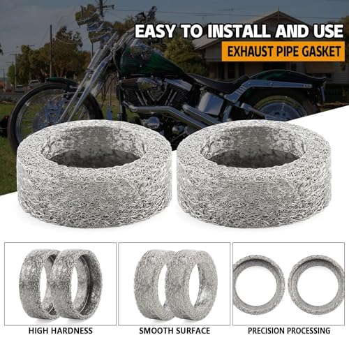 Junta de escape cruzada compatible con Harley Davidson Softail 2000-2006 pieza 65927-00 5