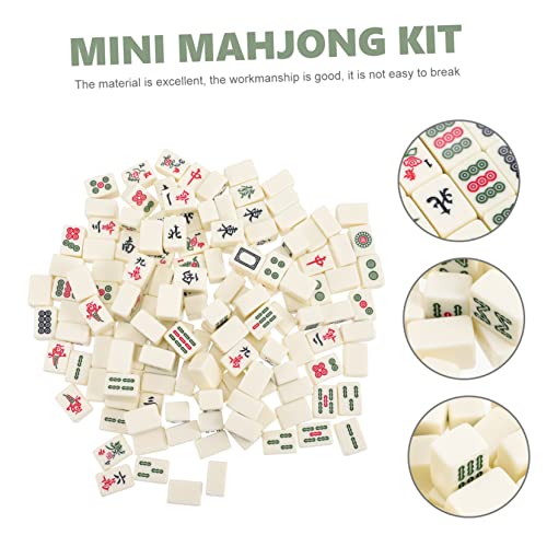 Mini juego Mahjong KICHOUSE compacto para viaje miniatura 6
