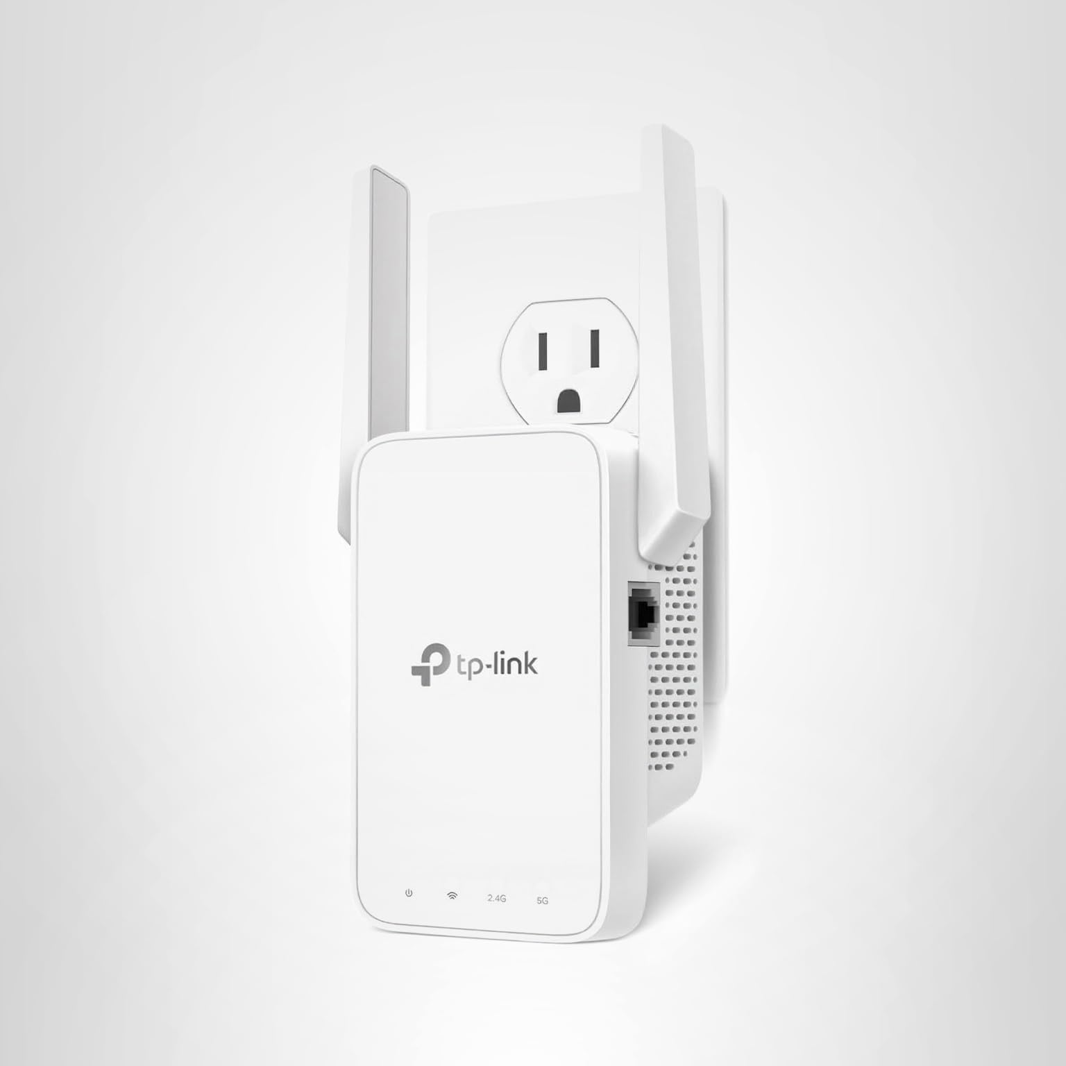 TP-Link AC1200 WiFi Extender, 2025 Wirecutter Best WiFi Extender, 1.2Gbps Home Signal Booster, Dual Band 5GHz/2.4GHz, Up to 1600 Sq.ft and 32 Devices, EasyMesh Compatible, One Ethernet Port (RE315)