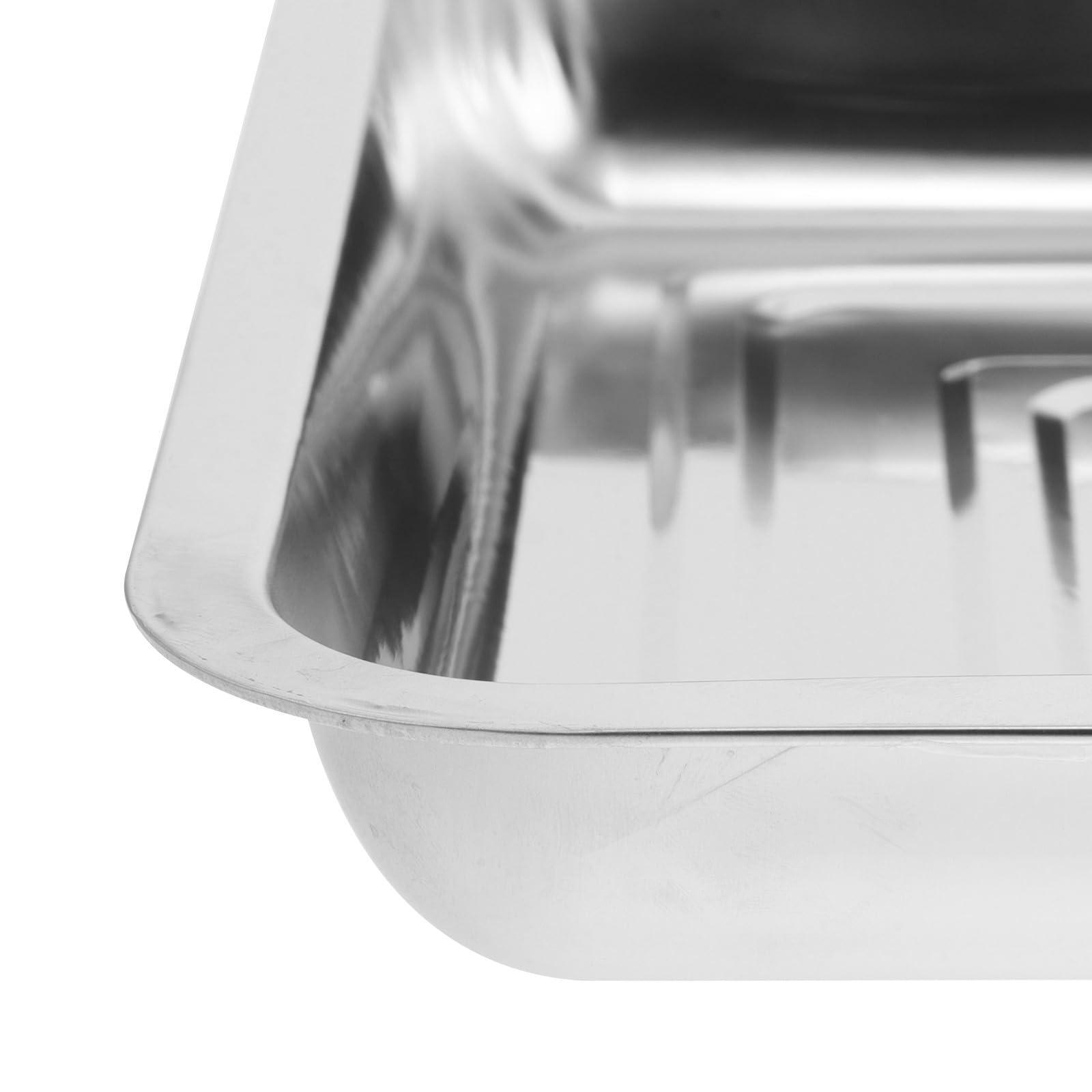 DOITOOL 6 Bandejas de Acero Inoxidable para Germinación de Semillas y Plantas, Bandejas Portátiles y Fáciles de Trasplante para Jardinería Interior y Viveros
