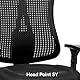 Topstar HE20PBC00 Head Point SY P4, ergonomischer Bürostuhl, Schreibtischstuhl, Muldensitz, inkl. Armlehnen, Netzrücken, Stoffbezug schwarz