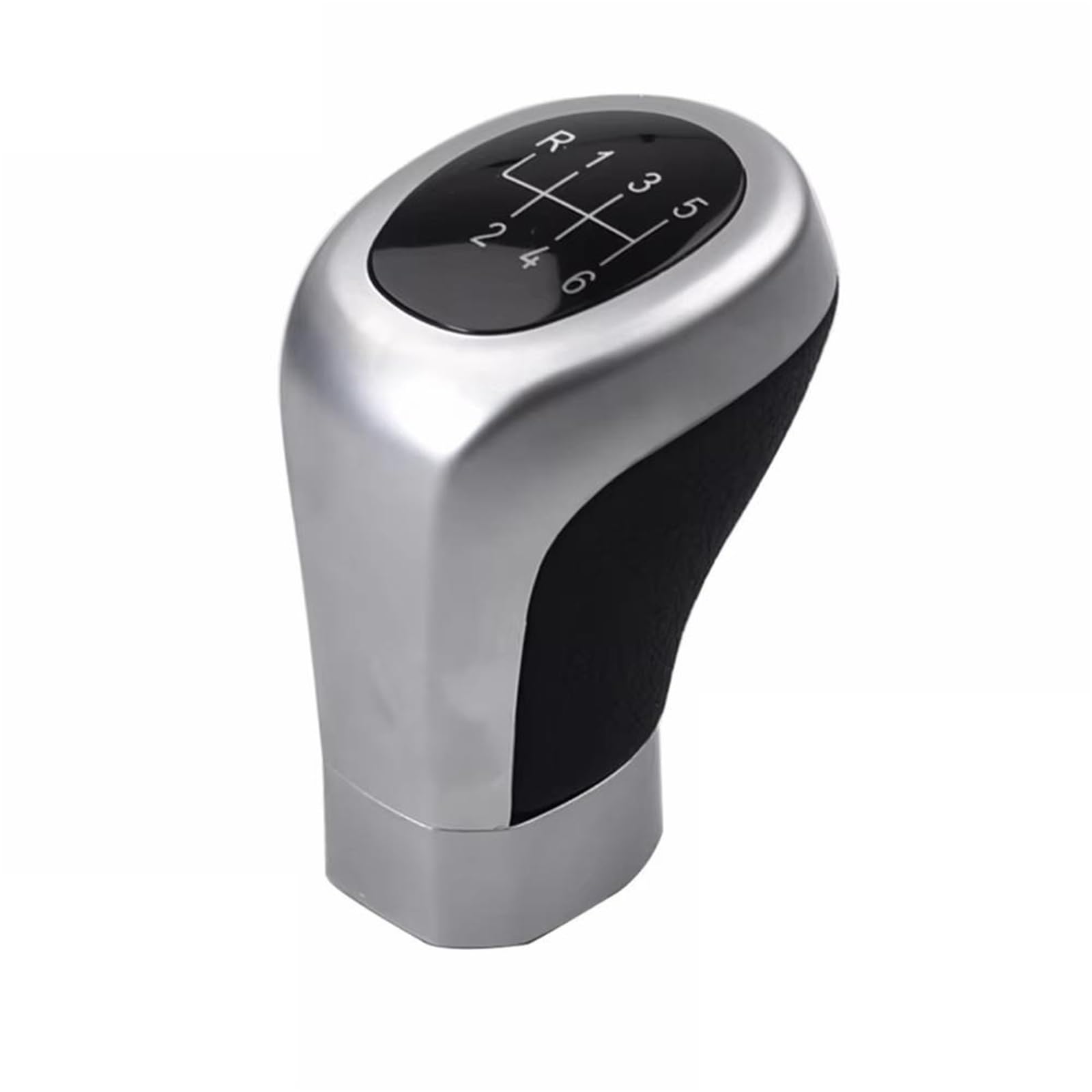 Wsbojxth One Color Gear Stick Compatible With Bmw For E46 330I 330Ci 330Xi E60 525I 525Xi 528Xi 530I 530Xi 535Xi 545I 550I Gear Bar Knob Head 5/6 Speed Manual Shift Handball(6 Speed Silver)