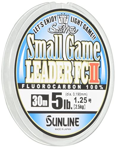 サンライン(SUNLINE) ライトゲーム対応 喰わせ重視 ソフトフロロリーダーライン ソルティメイト スモールゲームリーダーFC II 30m ナチュラルクリ