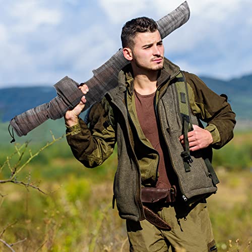 5-Pack Silicone Treated Knit Gun Socks For Rifles, 52Inch Gun Sleeves For Shotgun (5 Dark Gray) Tgk014 #TOP4