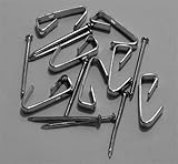 Extra Heavy Duty 20 Pack of 20 LB Zinc Plated Steel Picture Hangers with Nails (20 Hangers & 20 Nails)