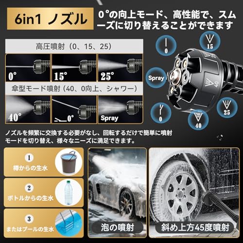 G-KiKi 高圧洗浄機 9MPa コードレスモデル