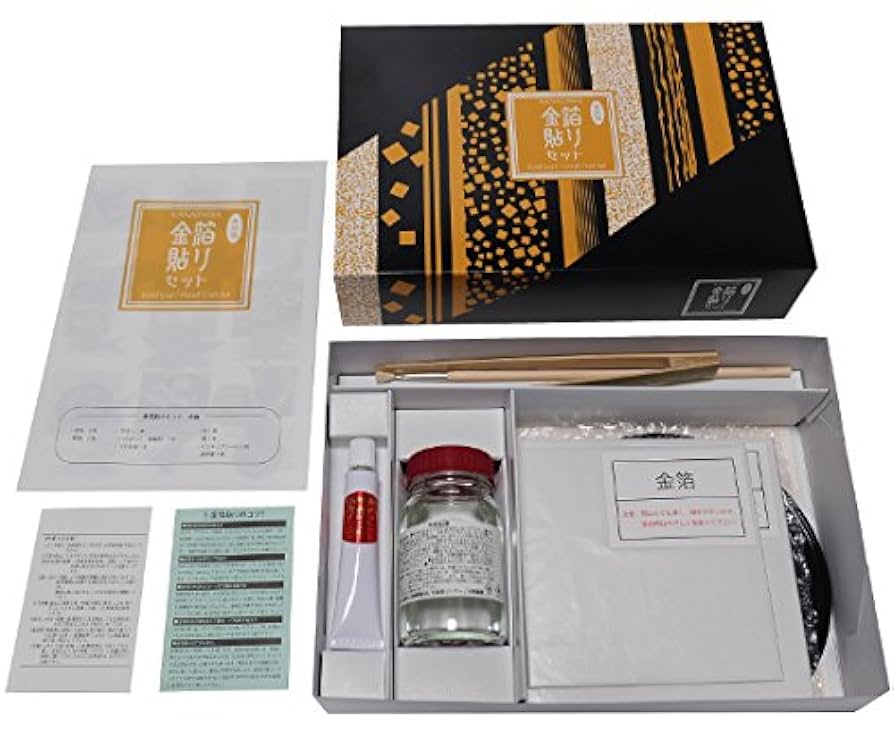 純金箔　銀箔　青金箔　セット 純金箔 銀箔 青金箔 セット 金沢箔 金継ぎセット