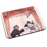 Antidérapant, toucher doux French Unicorn Tapis de Souris Magazine Retro La Vie Parisienne Marionnettes Vintage Revue Ancienne 1921
