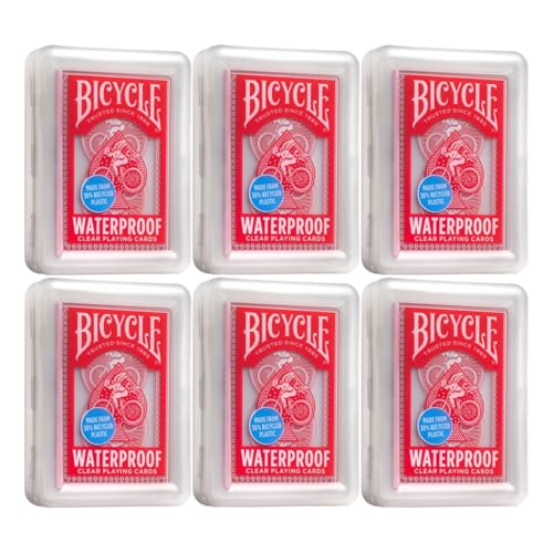 Cartas Bicycle Impermeables Juego 6 Mazos Rojo