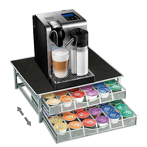 Support machine à café avec organisateur de 72 dosettes - 2