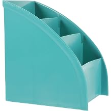 Trapezoid Desktop Organizer Box with Dividers, Makeup Storage and Cosmetic Display Case, Perfume and Office Desk Organizer for Vanity and Bathroom Use, Plastic Tray in Green