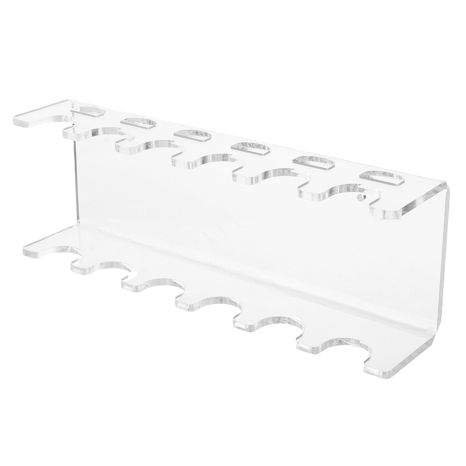Garneck Support de Pipettes de Laboratoire Mural Transparent en Acrylique 6 Emplacements, Porte-pipettes Trapézoïdal pour Organisation D’outils de Laboratoire, Gain de Place pour Tubes