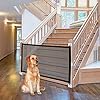 NWK Magic Dog Gate for Stairs Pet Gate for The House Providing a Safe Enclosure for Pets to Play and Rest, 6 Hooks Design (30” X 43”)
