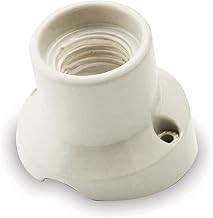 AMARCORDS - Porcelain ceiling light inclined E27 base wall lamp holder vintage white