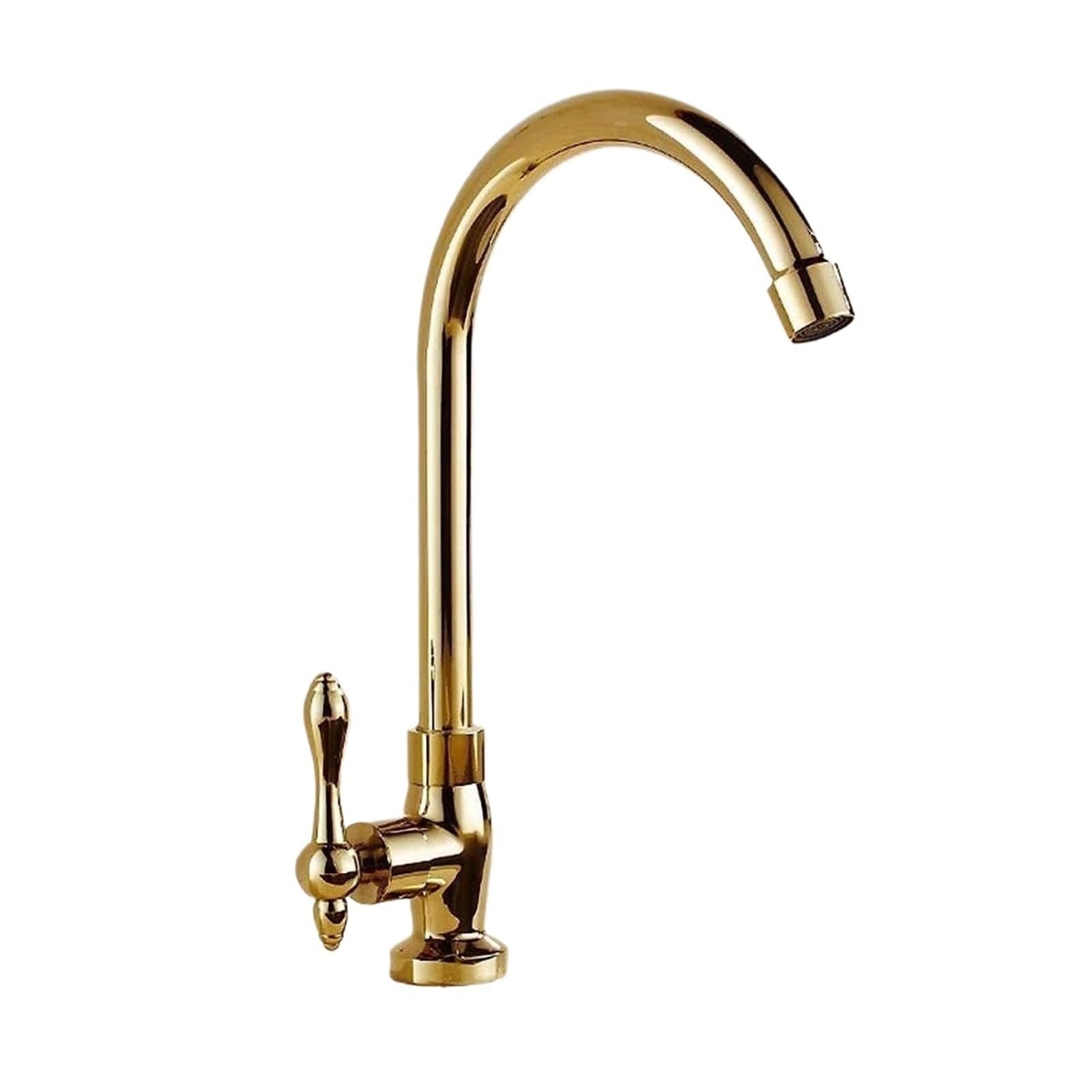 Robinet de cuisine rétro rotation 360 degrés mitigeur antique simple eau froide