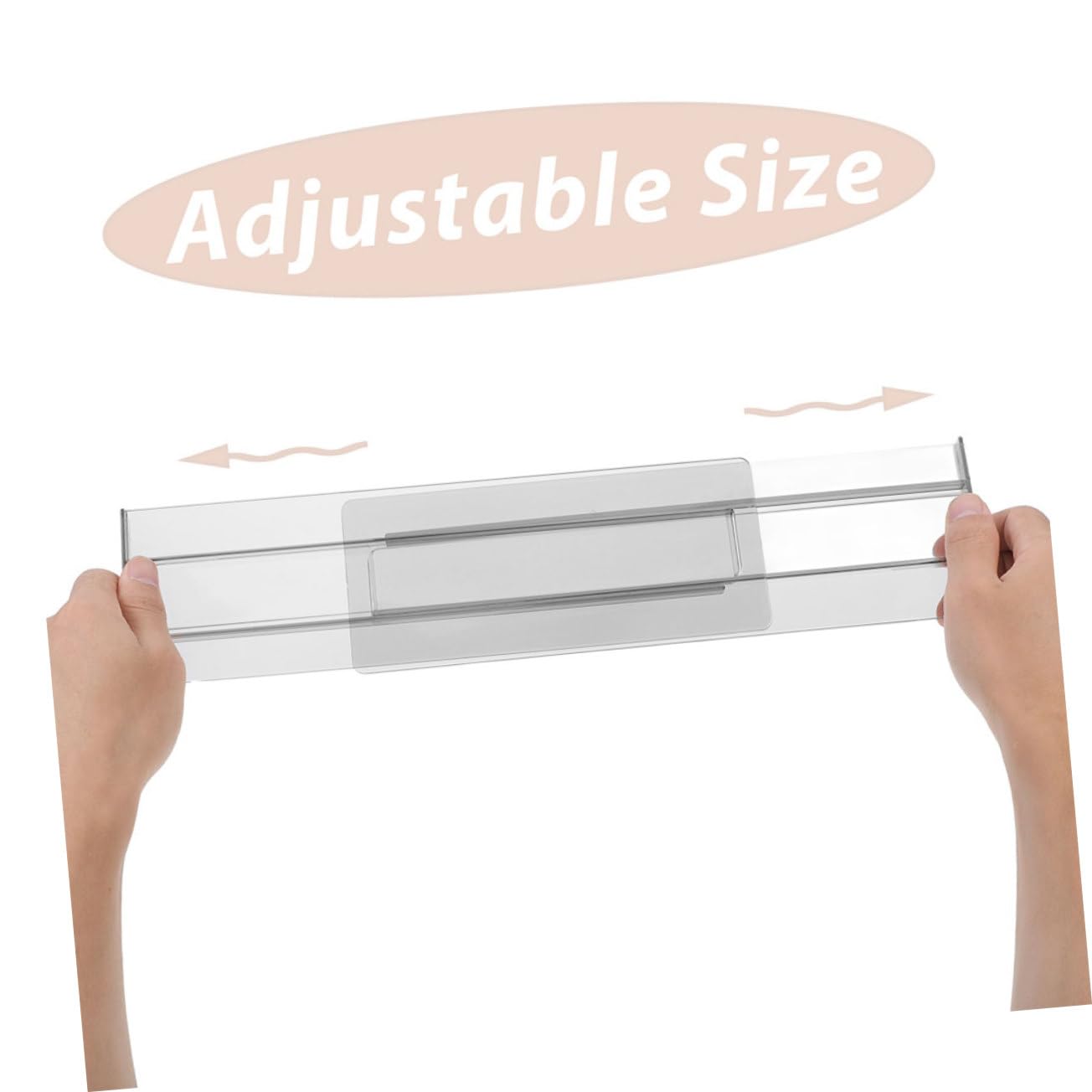 Hemobllo Divisores de Cajones Ajustables 8 Piezas, Organizador para Calcetines y Ropa Interior, Ps Transparente, Fácil Instalación para Dormitorio