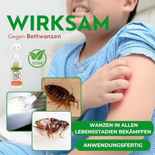 Bettwanzen Spray G - Insect-OUT 200ml - Bettwanzen Bekämpfung für Matratzen, Betten & Wohnung - auch wirksam gegen Eier, Larven - Anti Bed Bug Spray - Bettwanzenspray - Alternative zu Bettwanzenfalle