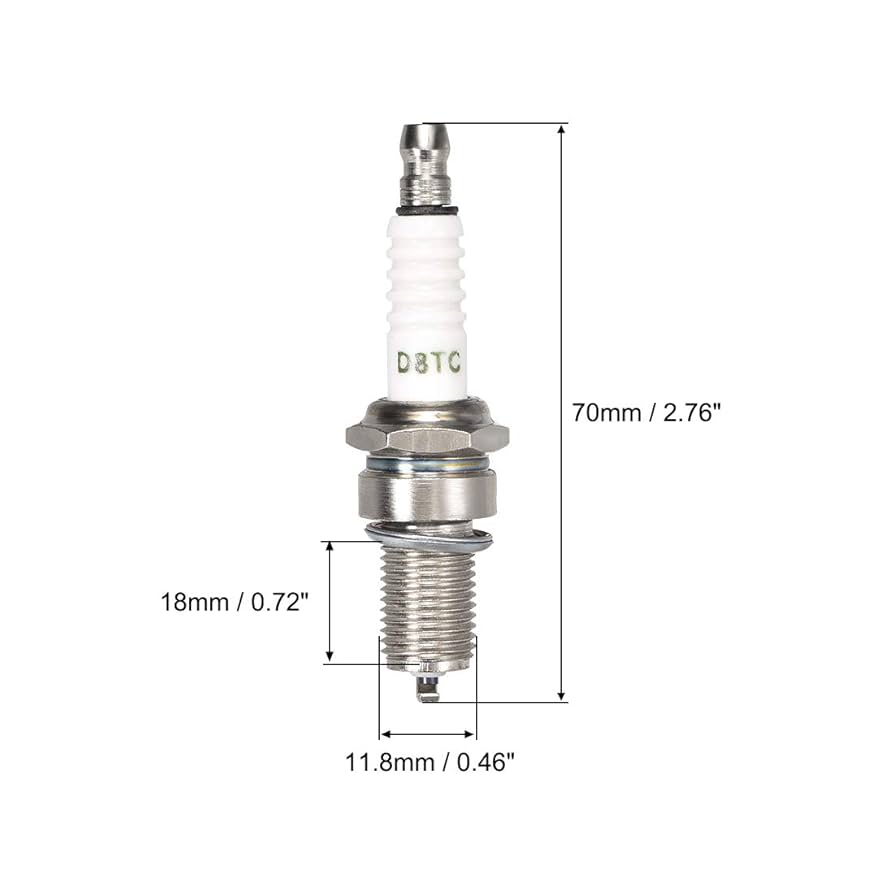 Amazon.com: uxcell D8TC Spark Plug for 125cc 150cc 200cc