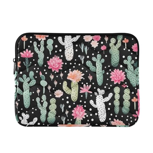 Funda para portátil 13-14 pulgadas impermeable con diseño cactus