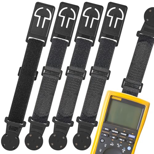 Vincreem 4 Sets Magnetic Hanging Strap Compatible with Fluke Hanging Loop Strap Magnet Kit Instruments Multimeter Accessories