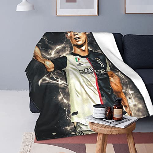 ZENGCJZ Couverture en flanelle chaude et confortable pour les fans de football (A1, 130 x 150 cm + 40 x 40 cm) Cover