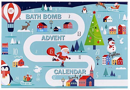 Preisvergleich Produktbild Accentra Adventskalender Badezusätze Mit 24 Badekugeln Für Eine Abwechslungsreiche Und Verwöhnende Und Wohlriechende Adventszeit