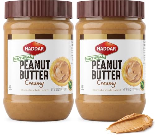 Haddar 100% Pure and Natural Creamy Peanut Butter