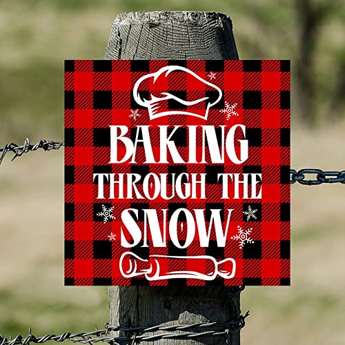 Plaque bois Baking Through The Snow cadeau décoration maison - 4