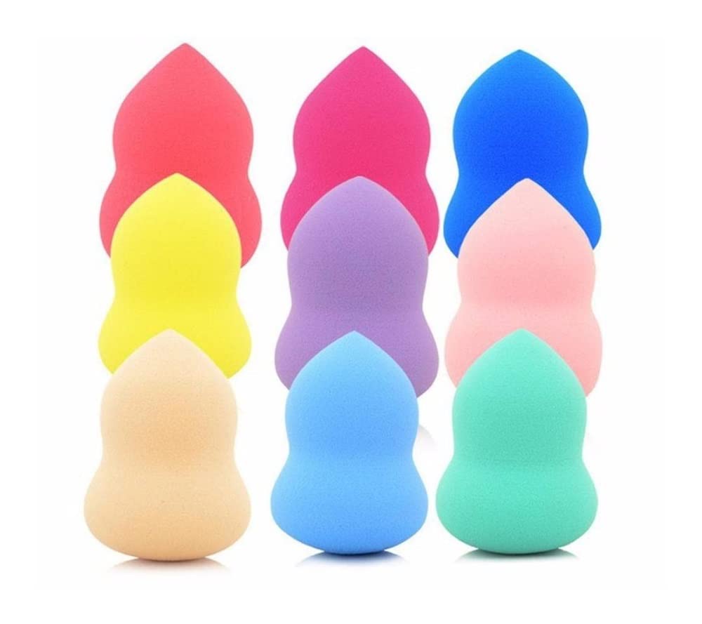 yaoqijie 100 sztuk hurtownia nie lateksowa gąbka do makijażu z jajkiem kosmetycznym lasting (Color : Czerwony)