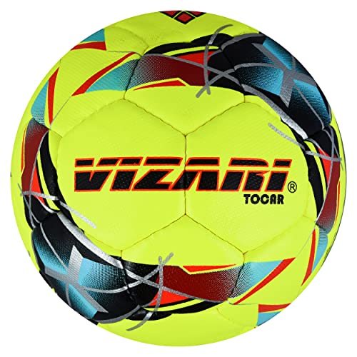Vizari Tocar A Premium Bright Colour Textured Hand Stitched Futsal Soccer Ball Size 4 For Indoor And Outdoor Futsal Games (Pupa Yellow) #TOP21