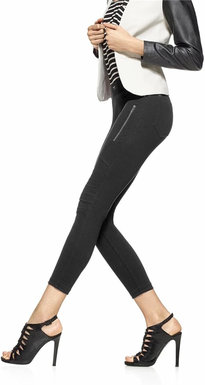 Hue Women's Moto Denim Skimmer Legging 