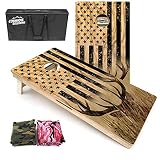 Cornhole Solutions Hunting/Fishing Designs - Professional Cornhole Boards - Includes Two Baltic Birc