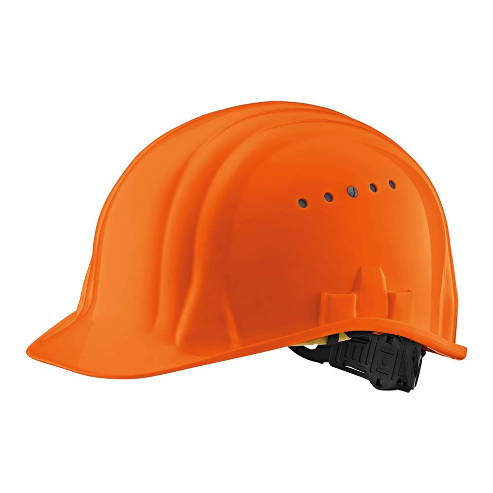 Schuberth Baumeister 80 Hardhat with Twist Lock, Casco Seguridad Obra Trabajo, Naranja