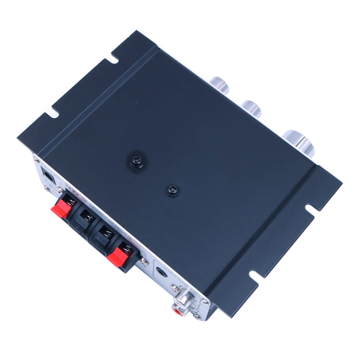 Fasizi LP-V3S Digitale Speler Auto Power Hi-Fi Stereo Versterker Luidspreker 3.5mm Audio-ingang MP3 Motorfiets Super BASS AMP 2x 25W RMS (PowerSupply Niet inbegrepen) -Zilver