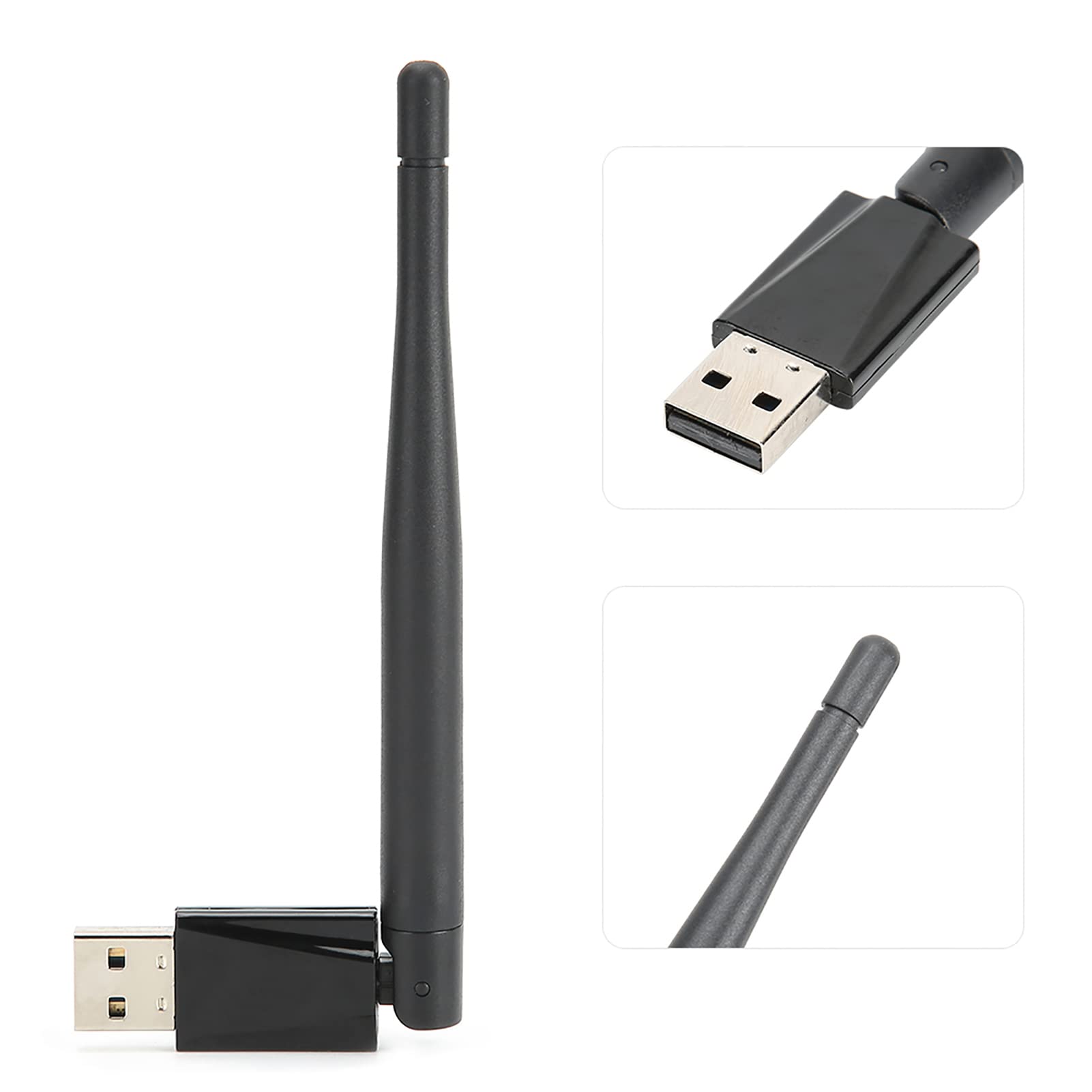 ASHATA Carte Réseau PCI-E Wi-Fi 433Mbps Dual Band 2.4G/5GHz + Bluetooth 4.2 Pour Windows 7/10