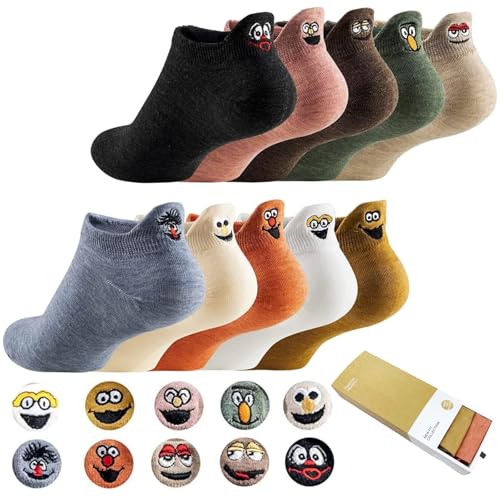 XTQINJIN 10 Pairs Cute Socks