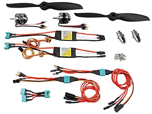 Unbekannt Multiplex 332619 Modèle d'avion Brushless Compatible avec modèles Twin