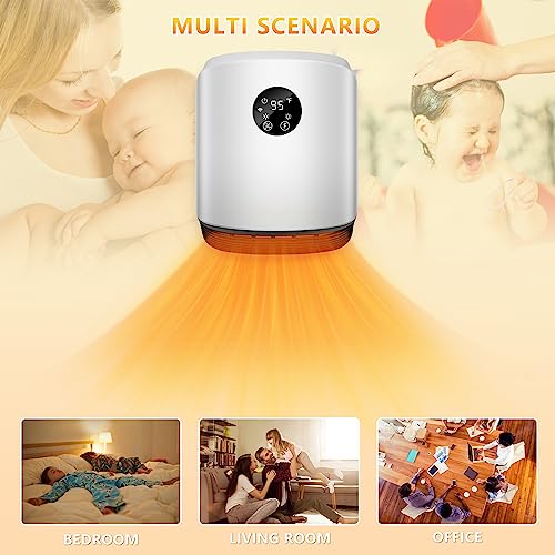 Tmwings Space Heater For Indoor Use Wall Mounted With Wifi/Remote,1500W Portable Heater Fast Heating With Adjustable Thermostat,Quiet Heater For Bedroom/Living Room/Office thumb #3