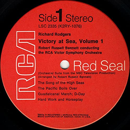 Vista 2 de Victory At Sea Volume 1 Richard Rodgers Russell Bennett LP RCA LSC-2335 - NM/NM