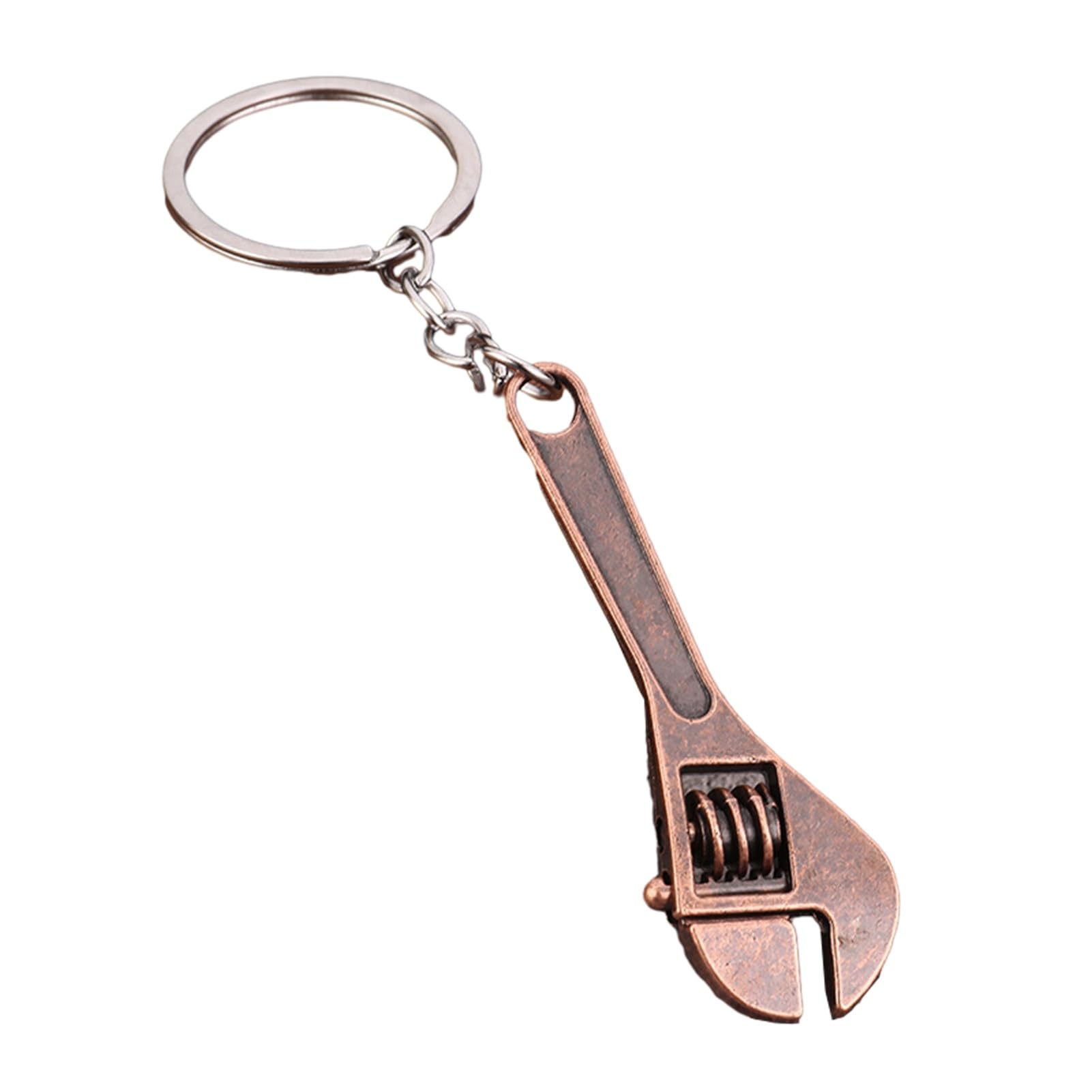 Zhzeyun Brick Red Mini Wrench Keychain, Zinc Alloy Novelty Key Ring, Stylish Bag Charm For Car Keys Backpack Purse, Fun Gift For Handyman Mechanics