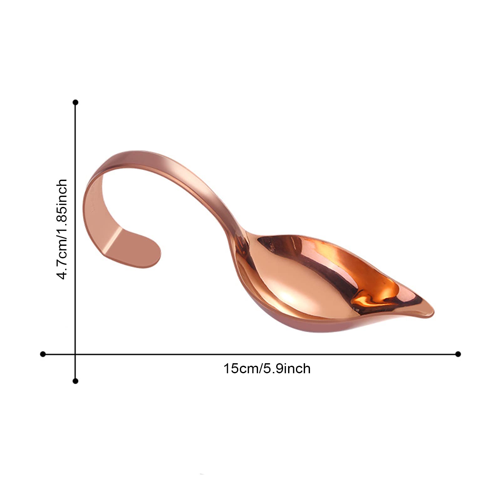 SLDHFE Sauce Ladle, 2pcs Stainless Steel Sauce Drizzle Spoon with Tapered Spout Dessert Serving Spoons Decorating Spoon Oil Vinegar Saucier Spoon for Precision Drawing