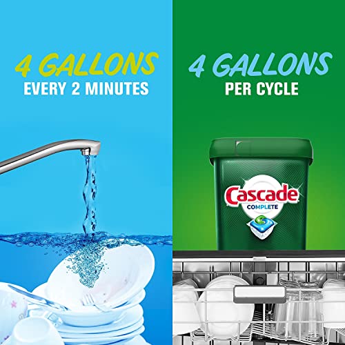 Image of Cascade Complete Dishwasher Pods, Actionpacs Dishwasher Detergent, Fresh Scent with Dawn Power, 43 Count